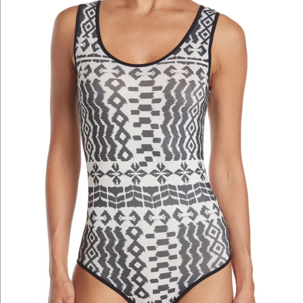 Nordstrom Just One Spandex Geometric Bodysuit
